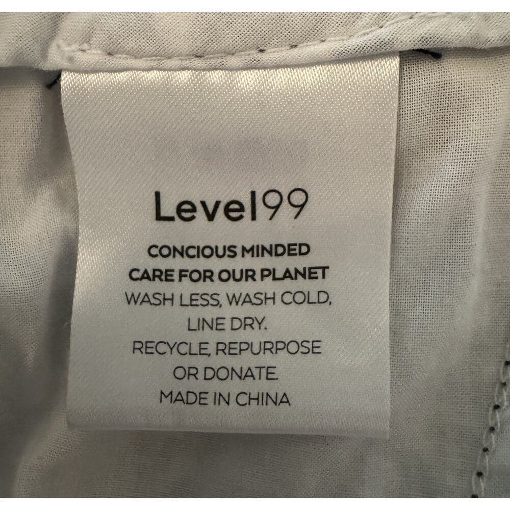 Anthropologie Shorts Level 99 Boho Chino Blue Size 30 - Picture 6 of 8
